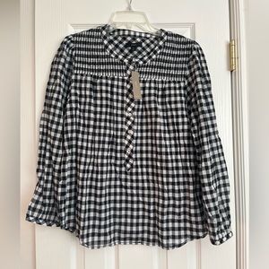 J.Crew Gingham Top